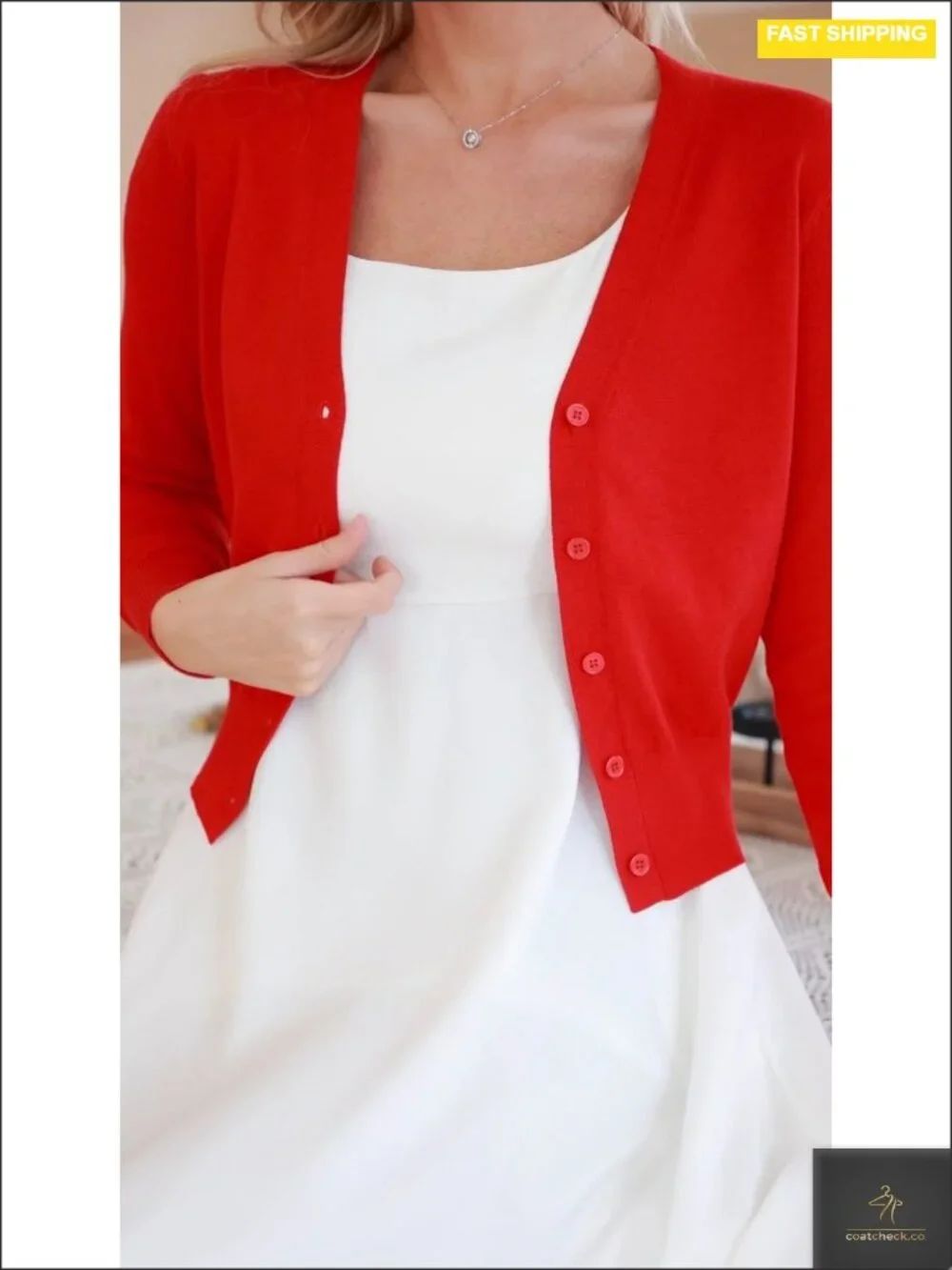 Lightweight Cropped Cardigan Sweater Button Down Open Front Bolero Shrug V-Neck